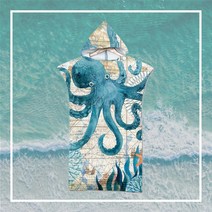 [유이물류][국내배송] 서핑 서프 해변 판초 후드 비치 타월 가운 바람막이, 09.오토퍼스