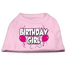 Mirage Pet Products 10-Inch Birthday Girl Screen Print Shirts Small Light Pink, 1