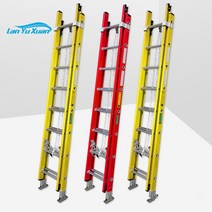 고소작업대 전동리프트 시저 소형 굴절 실내 궤도 경량 섬유 유리 익스텐션 사다리 텔레스코픽, 1개