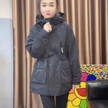 여름아우터 얇은바람막이 트렌치코트 여2023 봄가을 패셔너블 패딩 조거 캐주얼 카고 얇은 하프 야상