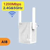헬퍼솔 Tenda-A9/A18 부스트 AC1200 무선 WiFi 리피터 범용 범위 확장기 AP 수신 향상 호환, [01] English Firmware, [01] EU 플매트 카펫 러그, [02] 2.4G 5Ghz 1200mbps