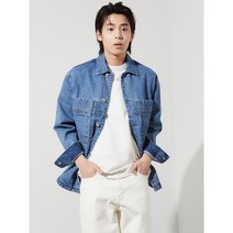 [티아이포맨] 면 루즈핏 주머니 포인트 데님자켓 CPO 점퍼 M222MJP905
