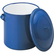 노다호로 법랑 냄비 깊은 국냄비 21cm 외7종, 블루, 24cm 10L