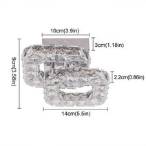 현대 K9 크리스탈 샹들리에 식당용 스테인리스 스틸 천장 램프 전등 주방 광택 조명기구 펜던트, dia10cm, changeable