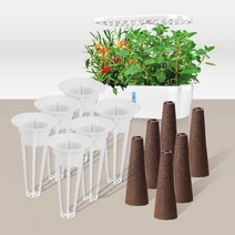 가정용 수경재배기 리필킷 LED 식물재배기 스위스윙거식물재배기6구형 6세트, 식물재배기 기본세트