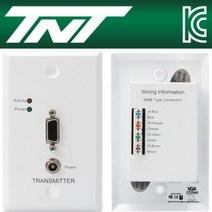 TNT 월 플레이트 VGA 11 리피터(110 IDC)(300m), 단일 모델명/품번