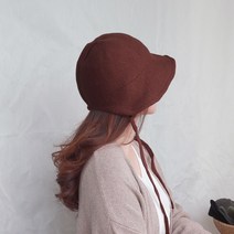애지중지상점 여성 가을 보넷 버킷햇 여자 겨울 벙거지 묶는 스트랩 중년 엄마 여행 니트 모자 H9002_03