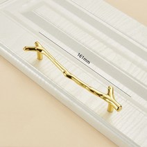 인테리어 꺽쇠 기타가구부속품 가구리폼 철물 선반 장롱 빈티지 나무 분기 가구 손잡이 아연 합금 주방 캐비닛 서랍 손잡이 옷장 찬장 문 당겨 하드웨어 블랙, 골드 128mm