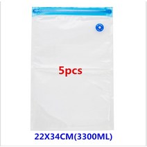 음식 진공포장기 가정용 수동 진공 펌프 포함 식품 저장용 재사용 가능한 지퍼 백 BPA 프리 필름 에어 밸, 05 22x34cm