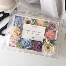 어나더플레르 반전 플라워 용돈박스 + 쇼핑백, 블루