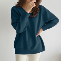 데일리앤 프리나 여성 루즈핏 브이넥 니트 여리여리