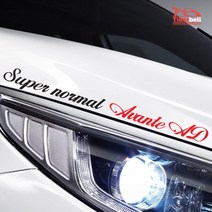 아반떼AD 동호회 익스테리어 카스티커 캠핑카 차량흠집 센스있는 가림 오프로드, 레드, 중형