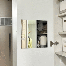 [로즈손잡이거울] 구우스 프리미엄 벽에 붙이는 안전한 아크릴 거울
