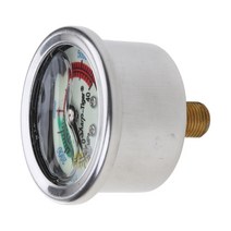 디지털압력계 업그레이드된 고압 액체/오일로 채워진 다이브 펌프 게이지 45MM 40MPA, 한개옵션0