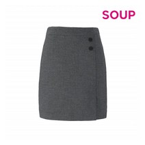 [SOUP] [숲]버튼 숏 에이치 스커트_SV9SRC1