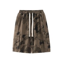 5부 반바지 아메카지스타일 클래식 힙합 홀치기염색 패치워크 빅포켓 카고 빅진 캐쥬얼 운동 여성 여름 4809568686