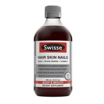 스위스 얼티부스트 헤어 스킨 네일 실리카 + 블러드 오렌지 비타민 C, 500ml, 1개