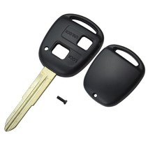 교체 2 버튼 포경 TOY41R 블레이드 원격 자동차 키 수리 커버 케이스 셸 도요타 캠리 RAV4 프라도 크루즈