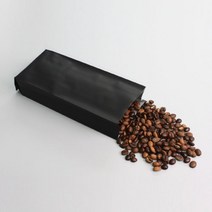 자성팩 무광 검정 커피 봉투 (사이즈4종) 100매 아로마벨브가능, 검정 500g (13x35), 100개
