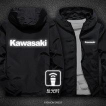 야마하 바람막이 빛반사 혼다 바람막이 오토바이 자켓 빅사이즈 M-6XL, 4XL, 가와사키 블랙 빛반사