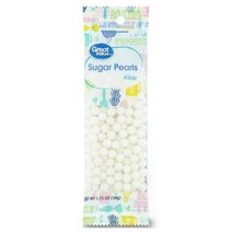 그레이트밸류 화이트 슈가 펄 1.75oz Great Value White Sugar Pearls, 1팩