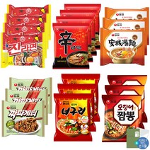 더블비 봉지라면 6종 20개입 (신라면 4개+진라면 매운맛 4개+짜파게티 3개+안성탕면 3개+오징어짬뽕 3개+너구리 3개)+더블비카드거울, 2세트