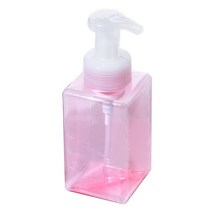 PETG 사각 거품용기 250ml 450ml 백색 핑크 투명 갈색 녹색, PETG 사각 거품용기 450ml핑크