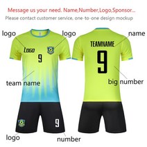 축구연습용품 개인 맞춤형 빈 축구 유니폼 청소년 대학 팀 훈련 키트, [09] 5XL, [06] Custom