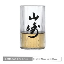 YAMAZAKI 야마자끼 수직라인 핸드메이드 크리스탈 위스키 글라스 170ml, 1개