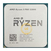 AMD RYZEN 3 PRO 2200G R3 35 GHZ 쿼드 코어 CPU 프로세서 65W YD220BC5M4MFB 소켓 AM4, 한개옵션0