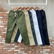 리턴옴므 M~5XL 코튼 밴딩긴바지 스판 일자 밴딩 면바지 10부