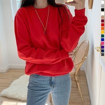 티데일리 남녀공용 기모 맨투맨 무지 특양면 긴팔 티셔츠 (15color)