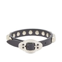 토가풀라 Toga Pulla Metal Leather Bracelet - Black