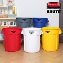 (정품)브루트 컨테이너 37L/75L/고무다라이 플라스틱통, 파랑, 벤티드브루트 37리터