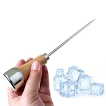 얼음 송곳 깨기 분쇄기 나무손잡이 225mm, 1개