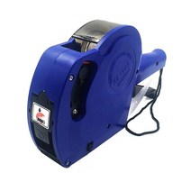라벨링 기계 자동 날인기 금속 미니 도배 레이져 수동 자리 슈퍼마켓 수치 라벨 메이커 소매 도구 쇼핑몰, 01 파란