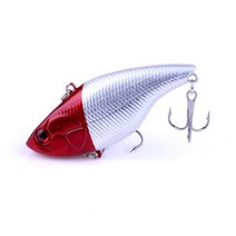 VIB-7.5CM/18g 6 # 후크 플라스틱 하드 베이트 바이브 딸랑이 후크 1 개 인공 크랭크 베이트 Pesca 낚시 루어, 2