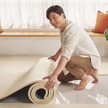 파크론 롤매트 셀프시공 PVC 층간소음 거실 복도 아기 놀이방 논슬립 재단, 러그아이보리22cm, 115cm, 5m