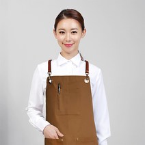 AB1091_L 카멜가죽끈앞치마/공방앞치마/카페앞치마/미술앞치마/목공앞치마/바리스타앞치마/어린이집앞치마/단체앞치마/식당앞치마/편한앞치마/이쁜앞치마/예쁜앞치마/봉사앞치마/어린이집
