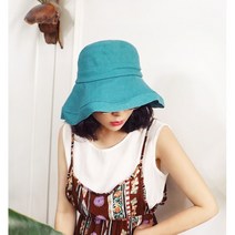 앞머리 린넨 와이드챙 썸머 벙거지 버킷햇n527