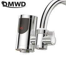가스온수기 대용량전기온수기 전기온수기상향식 dmwd 가정용 전기 인스턴트 가열 수도꼭지 온수기 신속하게 가열 핫 콜드 이중 사용 led 디스플레이 주방 욕실, 은