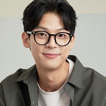 블루래빗 남녀공용 오버핏 베이직 라운드 뿔테안경