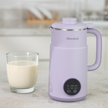Decdeal 가정용 두유 콩물 죽 이유식 제조기 믹서기, 보라색
