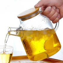 인블룸 저그 직화 내열유리 티포트, 혼합색상, 1개