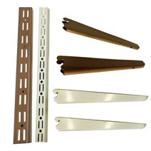 양공 기둥 선반 만능 다용도 벽 앵글 찬넬 선반 두줄 두개 구멍, 아이보리 기둥 120cm