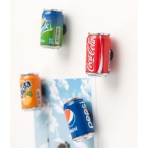 냉장고 데코용 탄산음료캔 마그넷 2개 돌사진 빈티지, 콜라