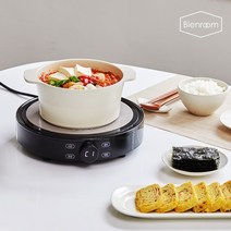 비엔룸 퀵엔쿡 1구 인덕션 전기렌지 FS-IC001-2B 블랙, 즉시설치, FS-IC001-2