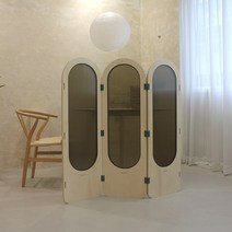 고야 폴리 자작나무 낮은 3단 파티션 (1200) 까페 사무실 칸막이 인테리어 가림막 가벽, 혼합색상