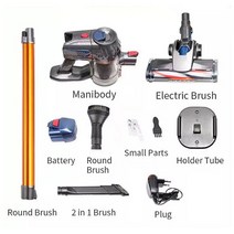 무선 핸드 헬드 진공 청소기 10kPa 150W 강력한 듀얼 모터 LED 전기 스위퍼 홈 자동차 진드기 제거 먼지 청소기, 사우디 아라비아, standard, 미국