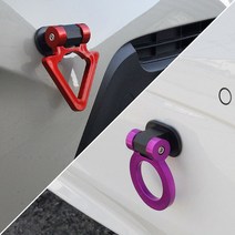 자동차 견인고리 스트랩 스터커 부착식, C TYPE (STARP TYPE), 01. 레드